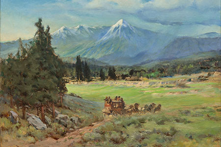 “San Francisco Peaks” by Bertha Menzler Dressler is part of BNSF’s corporate art collection and captures the beauty of Arizona’s landscape. 